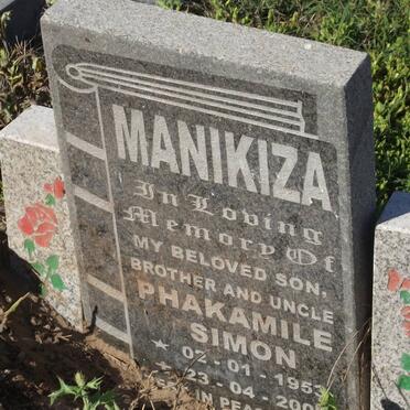 MANIKIZA Phakamile Simon 1953- 2009