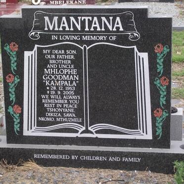 MANTANA Mhlophe Goodman 1953-2005