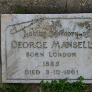 MANSELL George 1885-1961