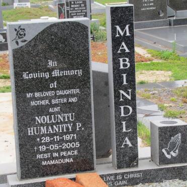 MABINDLA Noluntu Humanity P. 1971-2005