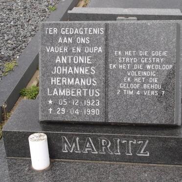 MARITZ Antonie Johannes Hermanus Lambertus 1923-1990