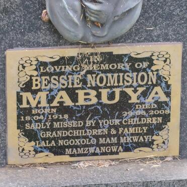 MABUYA Bessie Nomision 1918-2008