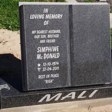 MALI Simphiwe McDonald 1974-2011