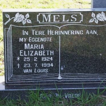 MELS Maria Elizabeth 1924-1994