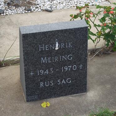 MEIRING Hendrik 1943-1970