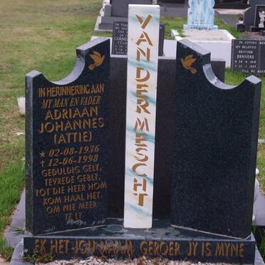 MESCHT Adriaan Johannes, van der 1936-1998