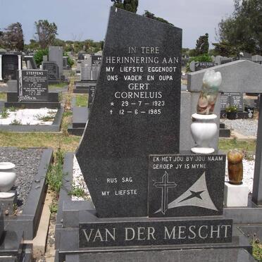 MESCHT Gert Cornelius, van der 1923-1985