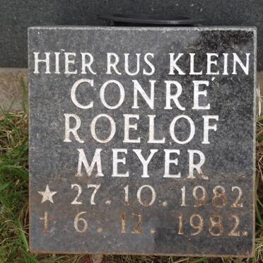 MEYER Conré Roelof 1982-1982
