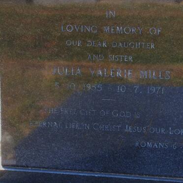 MILLS Julia Valerie 1955-1971