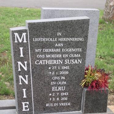 MINNIE Elru 1943-2011 &amp; Catherin Susan 1945-2009