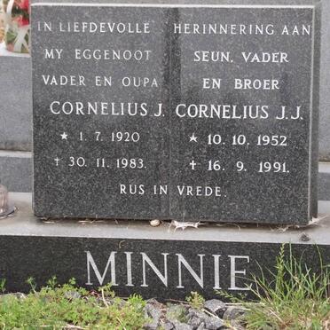 MINNIE Cornelius J. 1920-1983 :: MINNIE Cornelius J.J. 1952-1991