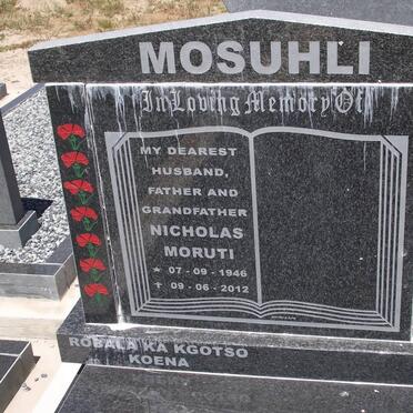 MOSUHLI Nicholas Moruti 1946-2012