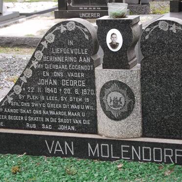 MOLENDORFF Johan George, van 1940-1970