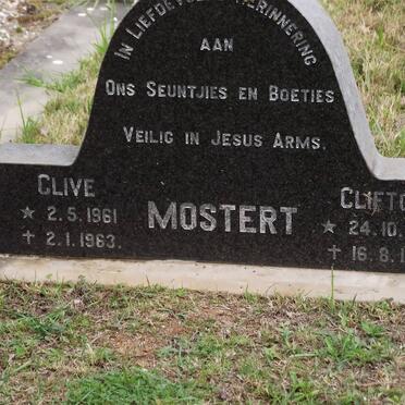 MOSTERT Clive 1961-1963 :: MOSTERT Clifton 1963-1967