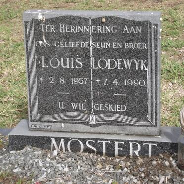MOSTERT Louis Lodewyk 1957-1990