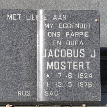 MOSTERT Jacobus J. 1924-1976