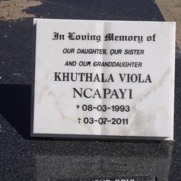 NCAPAYI Khuthala Viola 1993-2011