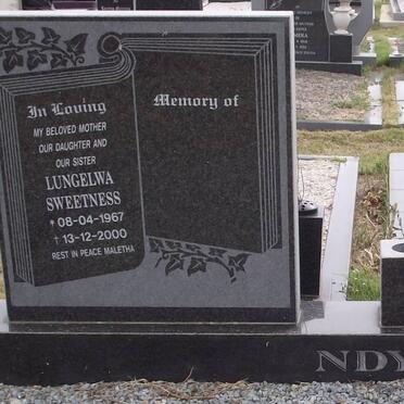 NDYIBI Lungelwa Sweetness 1967-2000