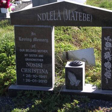 NDLELA Nosisi Christina nee MATEBE 1941-2010