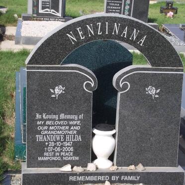 NENZINANA Thandiwe Hilda 1947-2006