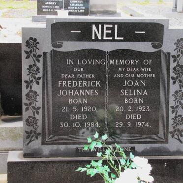 NEL Frederick Johannes 1920-1984 &amp; Joan Selina 1923-1974