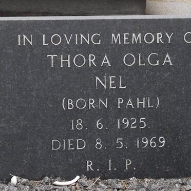 NEL Thora Olga nee PAHL 1925-1969