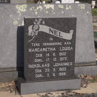 NEL Margaretha Louisa 1902-1972 &amp; Nickolaas Johannes 1903-1968