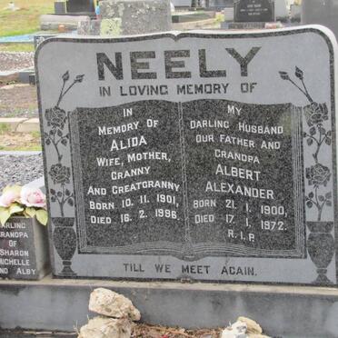 NEELY Albert Alexander 1900-1972 &amp; Alida Johanna Fronica 1901-1996