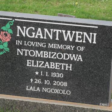 NGANTWENI Ntombizodwa Elizabeth 1930-2008
