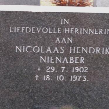 NIENABER Nicolaas Hendrik 1902-1973