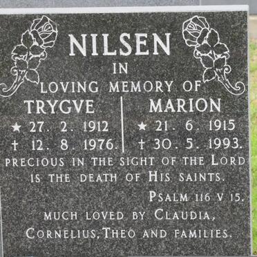 NILSEN Trygve 1912-1976 &amp; Marion 1915-1993