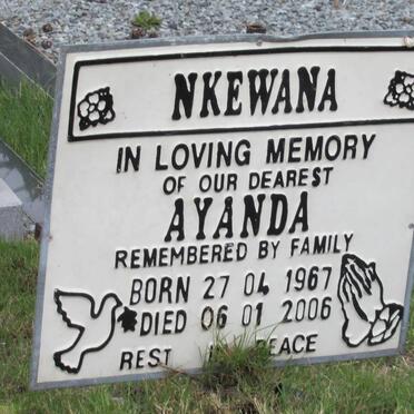 NKEWANA Ayanda 1967-2006