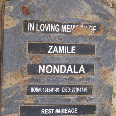 NONDALA Zamile 1945-2010