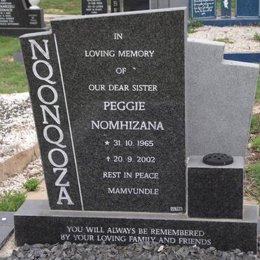 NQONQOZA Peggie Nomhizana 1965-2002
