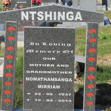 NTSHINGA Nomathansanqa Mirriam 1937-2010