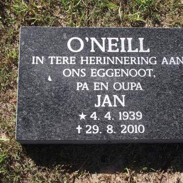 O'NEILL Jan 1939-2010