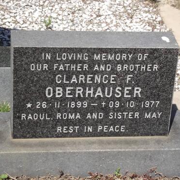 OBERHAUSER Clarence F. 1899-1977