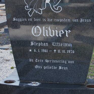 OLIVIER Stephan Ettienne 1961-1976