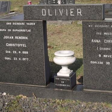 OLIVIER Johan Hendrik Christoffel 1899-1977 &amp; Anna Christina Bregé LE ROUX 1902-1968