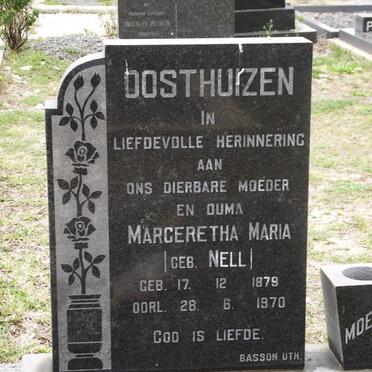 OOSTHUIZEN Margaretha Maria nee NELL 1879-1970