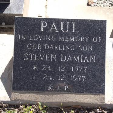 PAUL Steven Damian 1977-1977