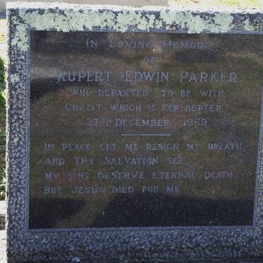 PARKER Rupert Edwin -1969