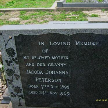 PETERSON Jacoba Johanna 1898-1969