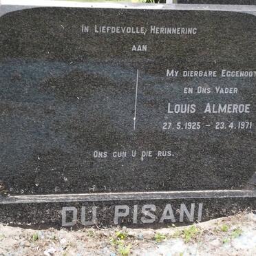 PISANI Louis Almeroe, du 1925-1971