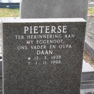 PIETERSE Daan 1938-1998