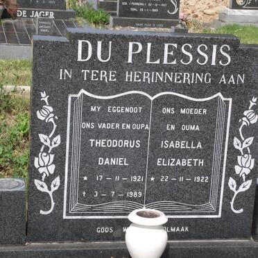 PLESSIS Theodorus Daniel, du 1921-1989 &amp; Isabella Elizabeth 1922-