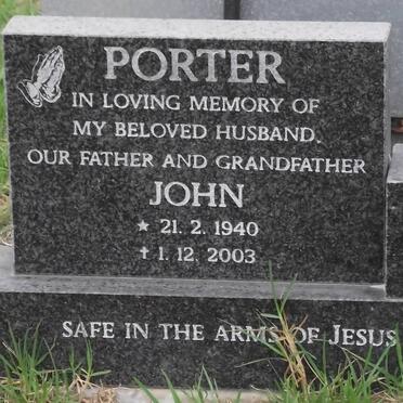 PORTER John 1940-2003