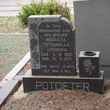 POTGIETER Magrieta Petronella Verdrika 1902-1971