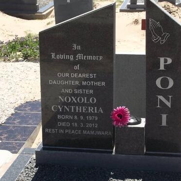 PONI Noxolo Cyntheria 1979-2012