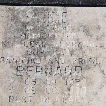 PRICE Bernard 1934-1990